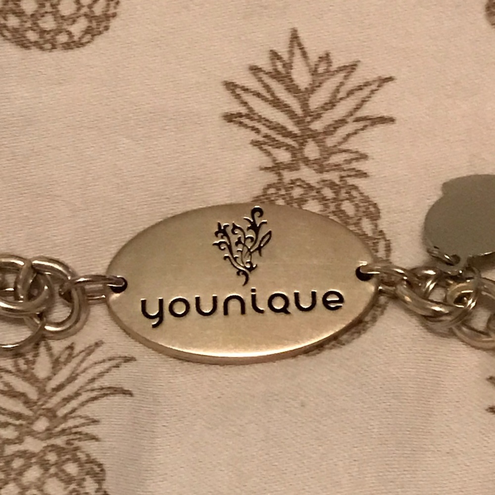 Younique Silver Bracelet With Charms
